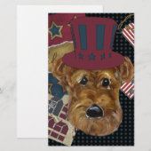 AMERICANA AIREDALE BRIEFPAPIER (Vorne/Hinten)