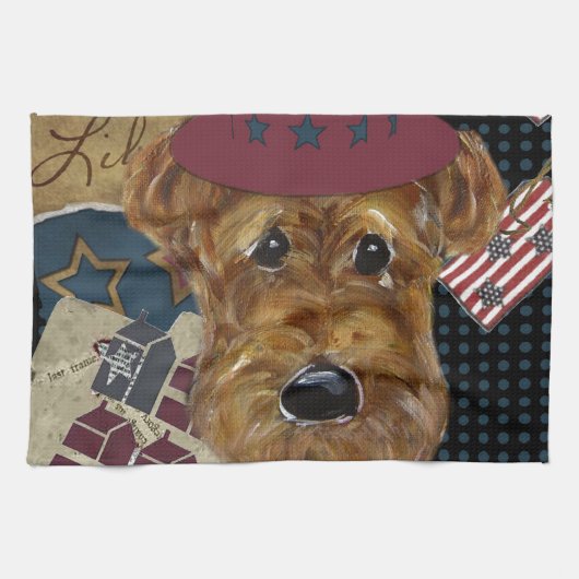 AMERICANA AIREDALE HANDTUCH (Horizontal)