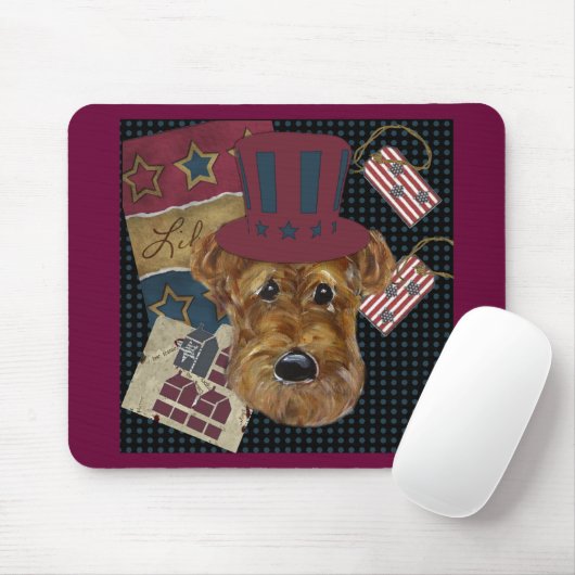 AMERICANA AIREDALE MOUSEPAD (Mit Mouse)