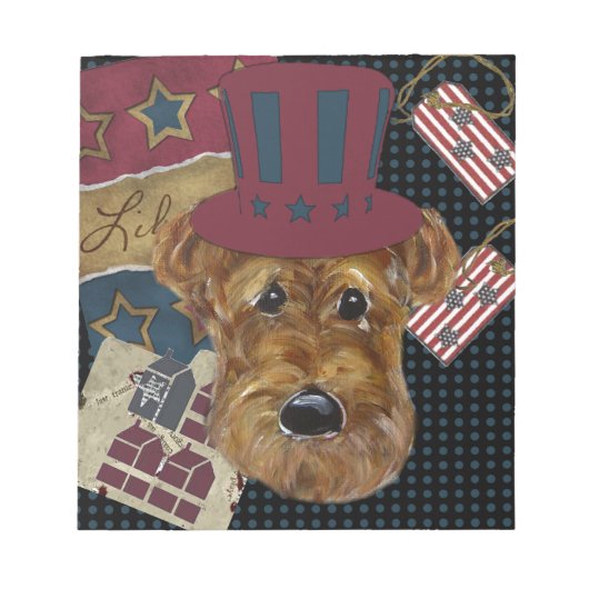 AMERICANA AIREDALE NOTIZBLOCK (Vorderseite)