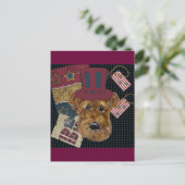 AMERICANA AIREDALE POSTKARTE (Stehend Vorderseite)