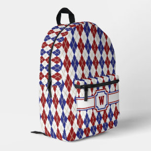 Americana Argyle Bedruckter Rucksack