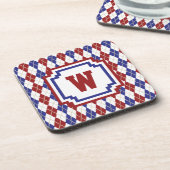 Americana Argyle Square Untersetzer (Linke Seite)