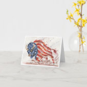 Americana Bison von Sherry Karte (Gelbe Blume)