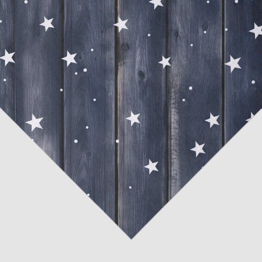 Americana Blue Stars Patriotic Seidenpapier (Ausschnitt)