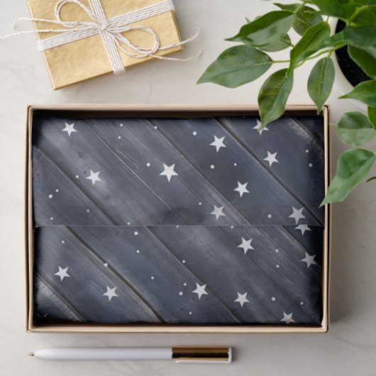 Americana Blue Stars Patriotic Seidenpapier (Geschenk)