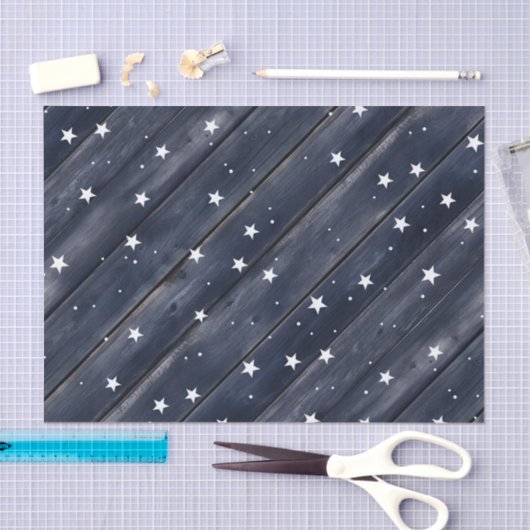 Americana Blue Stars Patriotic Seidenpapier (Handwerk)
