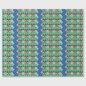 Americana-Blume - Schleifpapier Geschenkpapier (Flach)