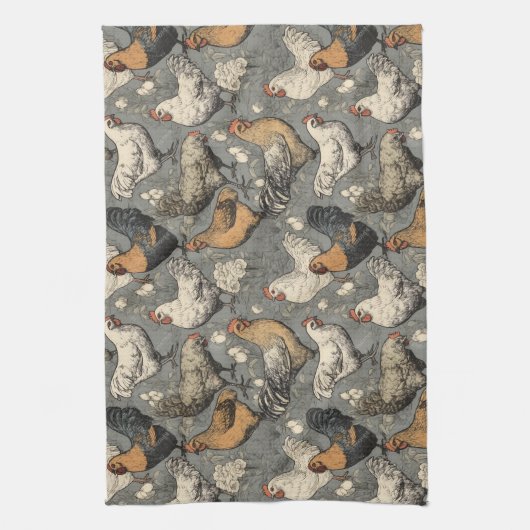 Americana Chicken Kitchen Handtücher (Vertikal)