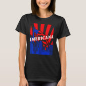 Americana, City, Flag, BJJ, Jiu-Jitsu, MMA, Fighti T-Shirt (Vorderseite)