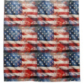 Americana Duschvorhang (Vorderseite)