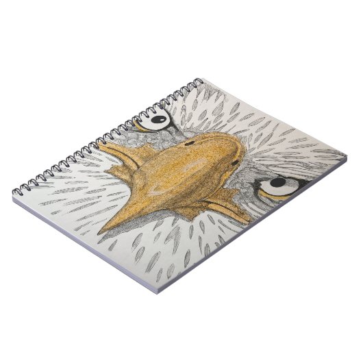 Americana Eagle Face Notebook Notizblock (Linke Seite)