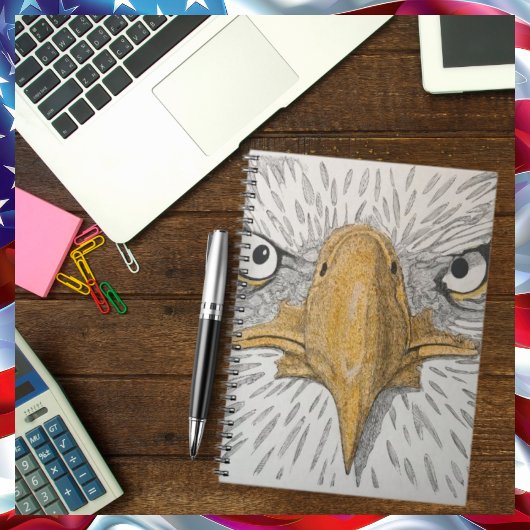 Americana Eagle Face Notebook Notizblock