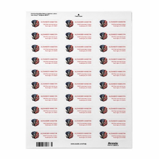 Americana Elephant Flag Return Address (Vorne)