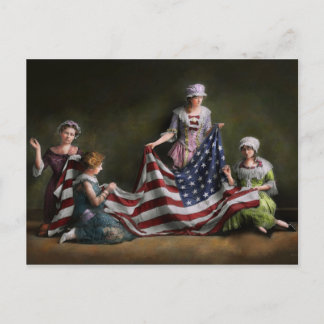 Americana - Flagge - Geburtsjahr der amerikanische Postkarte