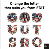 Americana Floral Camo Monogram Backpack Bedruckter Rucksack