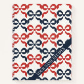 Americana Folk Art Bow Quilt Pattern Recipe Notizblock (Vorderseite)