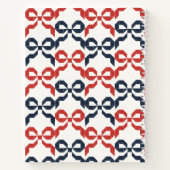 Americana Folk Art Bow Quilt Pattern Recipe Notizblock (Rückseite)