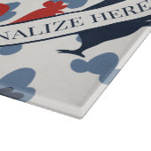 Americana Folk Art Roosters – Rustic Farm Pattern Schneidebrett (Ecke)