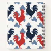 Americana Folk Art Roosters – Rustic Farm Recipe Notizblock (Rückseite)