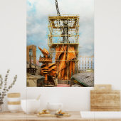 Americana - Freiheitsstatue - Halbgekleidet 1883 Poster (Küche)