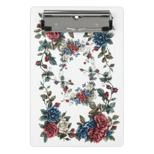 Americana Garden Patriot Rosen Mini Klemmbrett