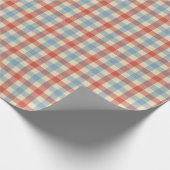 Americana Gingham Geschenkpapier (Ecke)