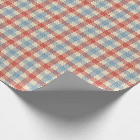 Americana Gingham Geschenkpapier (Ecke)
