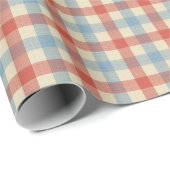 Americana Gingham Geschenkpapier (Rolleneckpunkt)