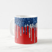 Americana Glitter Drip  Kaffeetasse (Vorderseite Links)
