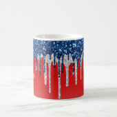 Americana Glitter Drip  Kaffeetasse (Mittel)