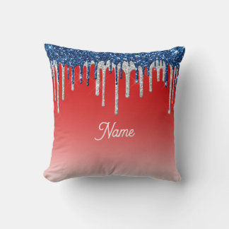 Americana Glitter Drip  Kissen