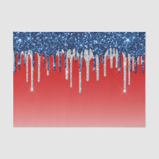 Americana Glitter Drip  Seidenpapier