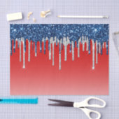 Americana Glitter Drip Seidenpapier (Handwerk)