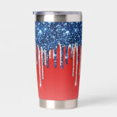 Americana Glitter Drip  Thermobecher (Rechts)