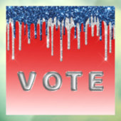 Americana Glitter Drip Vote Fensteraufkleber (Blatt 3)