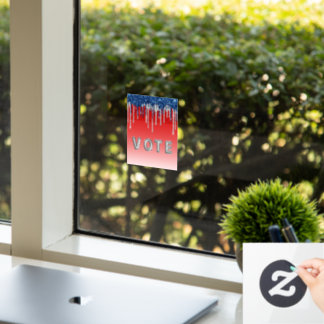 Americana Glitter Drip Vote Fensteraufkleber