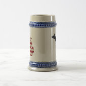 Americana Grunge | Michigan-Staat Bierglas (Mittel)