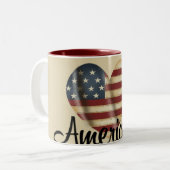 Americana Heart Tasse (Vorderseite Links)