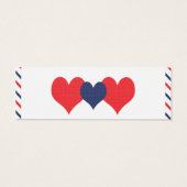 Americana Hearts Wedding Drinks Tickets (Rückseite)