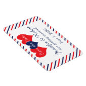 Americana Hearts Wedding Save the Date Magnet (Rechte Seite)