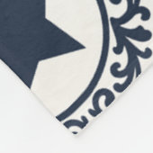 Americana Heritage Eagle Medaillon (Navy Creme) Fleecedecke (Ecke)