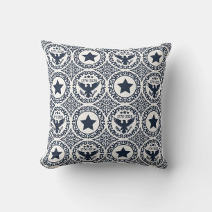 Americana Heritage Eagle Medaillon (Navy Creme) Kissen