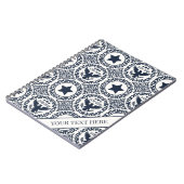 Americana Heritage Eagle Medallion (Navy Cream) Notizblock (Linke Seite)