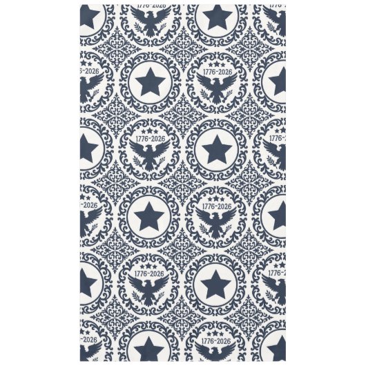 Americana Heritage Eagle Medallion (Navy Cream) Tischdecke (Vorderseite)