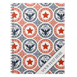 Americana Heritage Eagle Medallion -Navy Red Cream Notizblock
