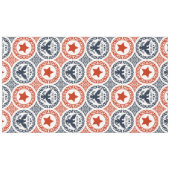Americana Heritage Eagle Medallion -Navy Red Cream Tischdecke (Vorderseite (Horizontal))