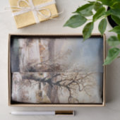 Americana Horse Sleigh Snowy Winter Tissue Paper Seidenpapier (Geschenk)