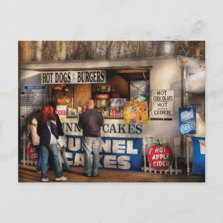 Americana - Hot dogs & Funnel cakes Postkarte