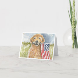 Americana Hund von Sherry Karte